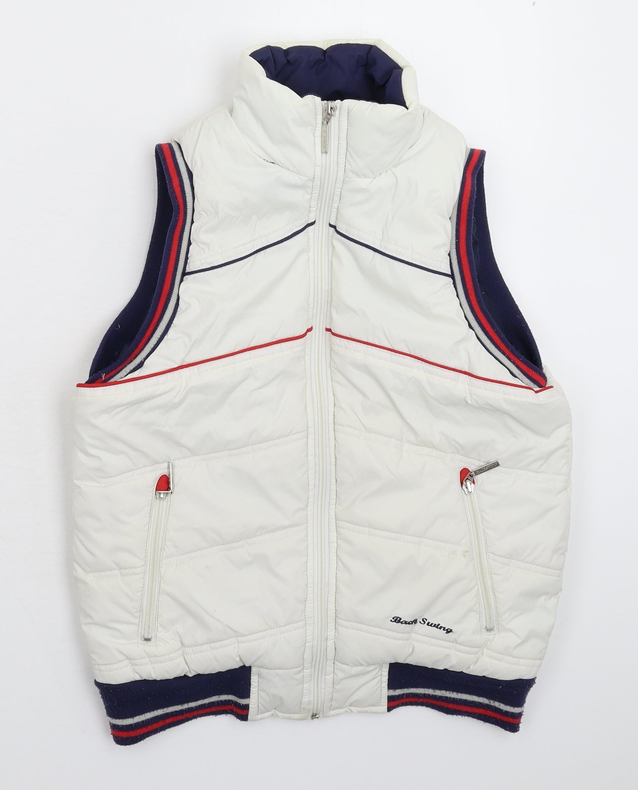 Primark Womens White   Gilet Jacket Size 10