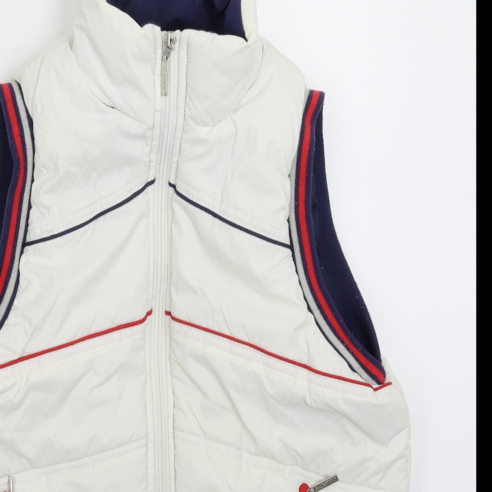 Primark Womens White   Gilet Jacket Size 10