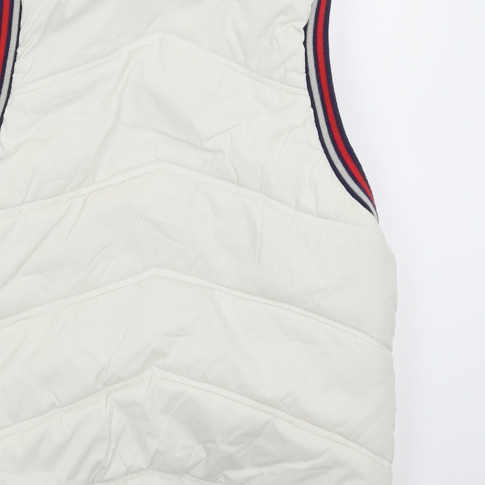 Primark Womens White   Gilet Jacket Size 10