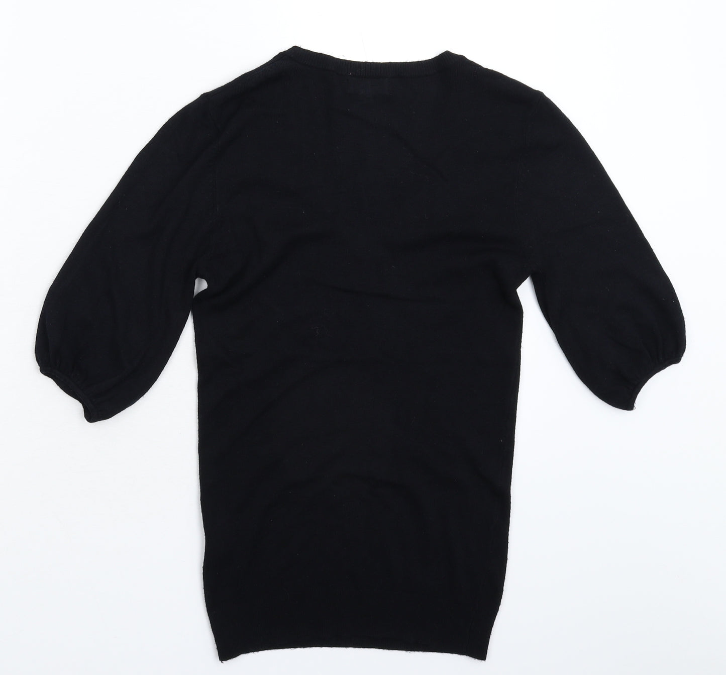 Papaya Womens Black  Knit Pullover Jumper Size 8