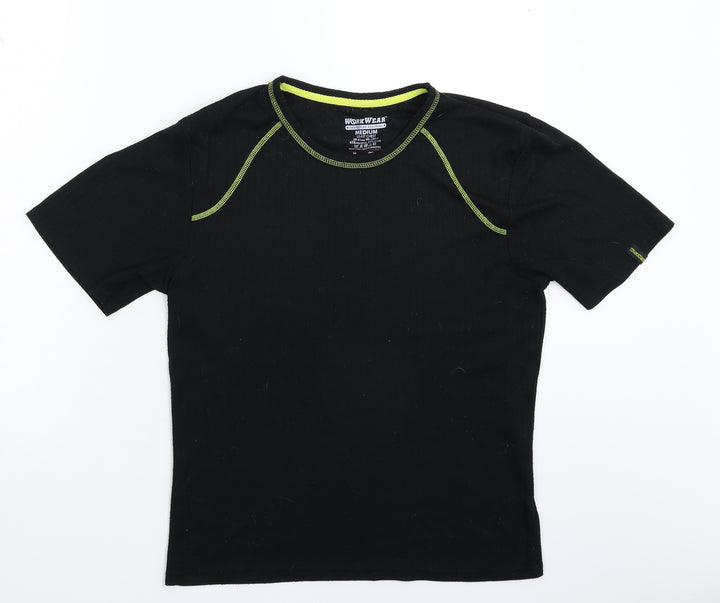 Workwear Mens Black T-Shirt Size M