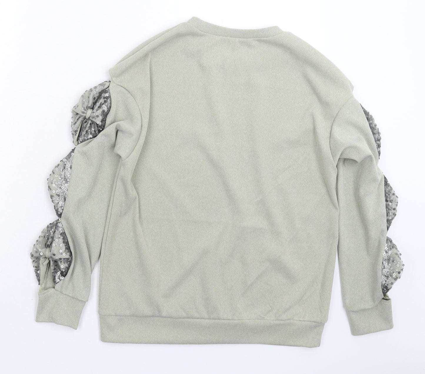 Sheilay Womens Grey  Knit Pullover Jumper Size S