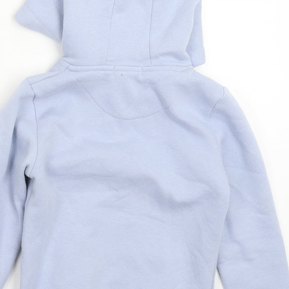 Primark Girls Blue   Full Zip Hoodie Size 6-7 Years