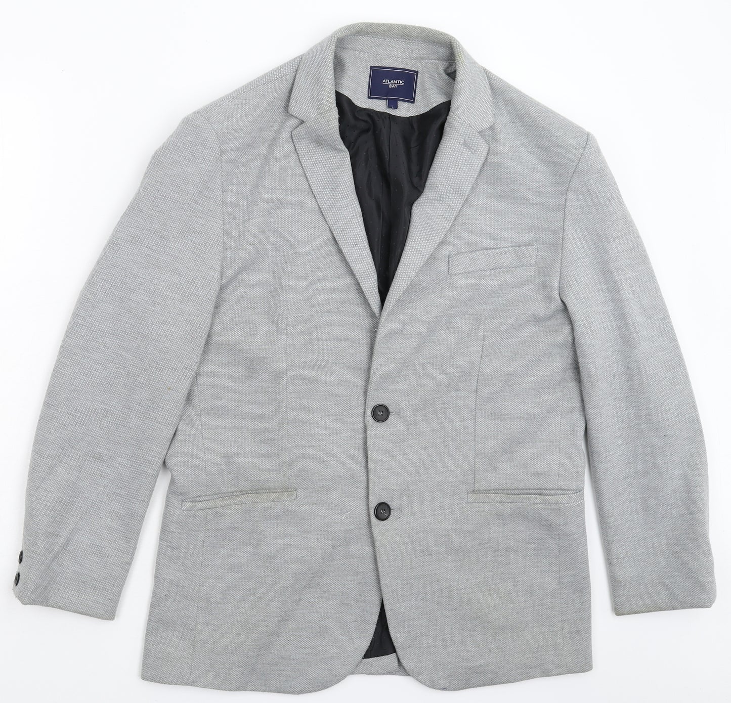Atlantic Bay Mens Grey   Jacket Blazer Size L