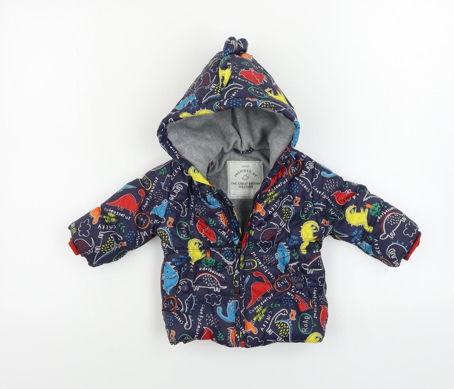 George  Boys Blue   Jacket Coat Size 3-4 Years