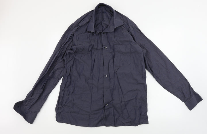 Preworn Mens Blue Dress Shirt Size 42