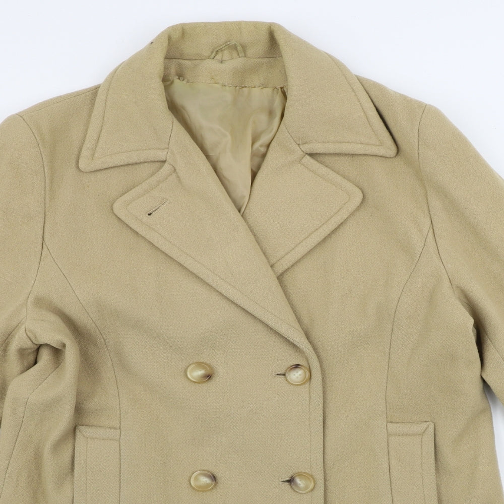 Preworn  Womens Beige   Jacket Coat Size 14