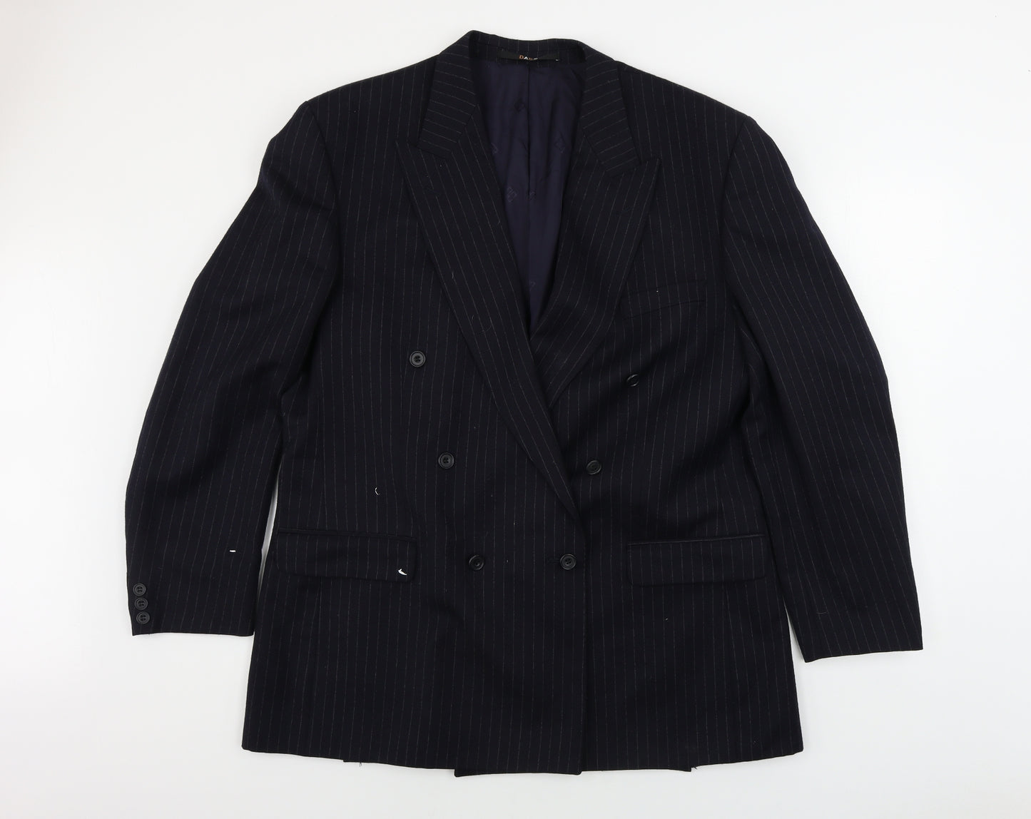 DAKS  Mens Black Striped  Jacket Blazer Size 48