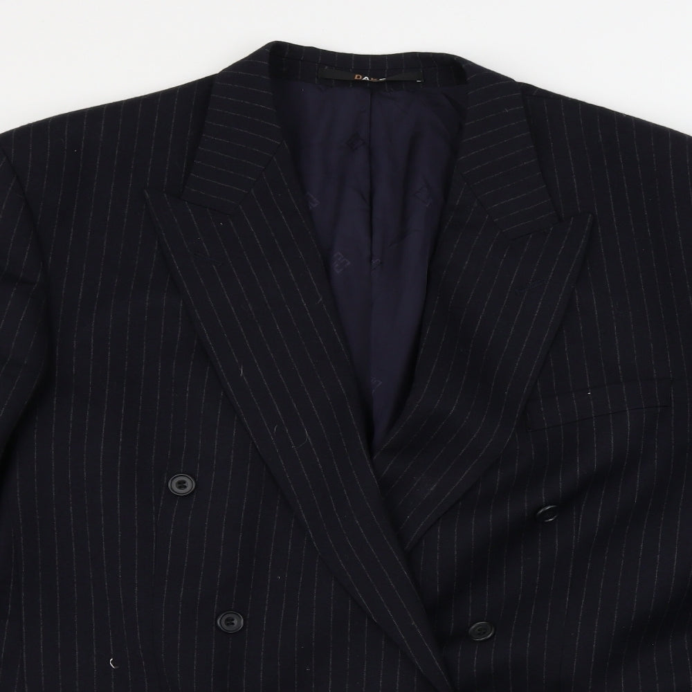 DAKS  Mens Black Striped  Jacket Blazer Size 48