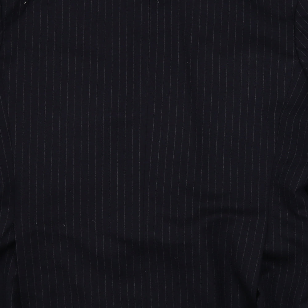 DAKS  Mens Black Striped  Jacket Blazer Size 48