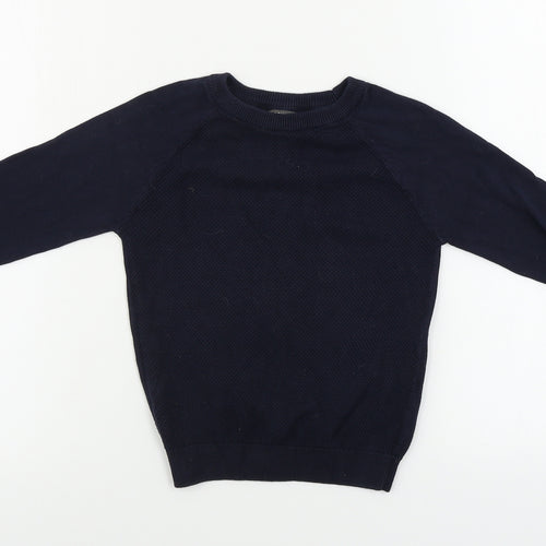 Primark  Boys Blue   Pullover Jumper Size 5-6 Years