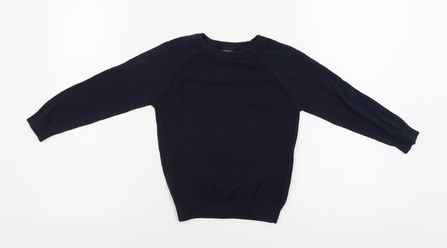Primark  Boys Blue   Pullover Jumper Size 5-6 Years