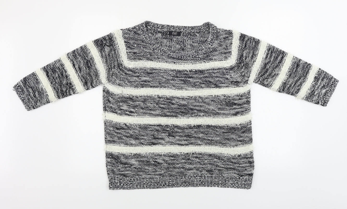 F&F  Womens Ivory Striped  Pullover Jumper Size 14
