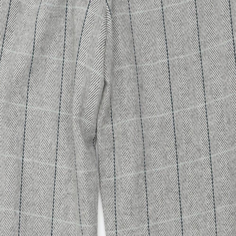 Cotton Traders  Womens Grey Check  Trousers  Size 12 L28 in