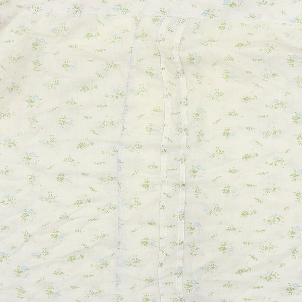 AllSaints  Womens Beige Floral  Basic Button-Up Size S