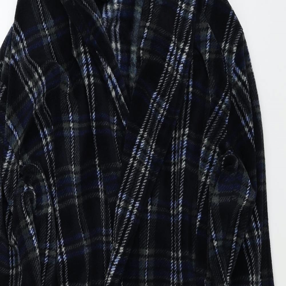 Easy Mens Blue Check   Gown Size XL