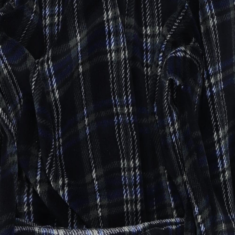 Easy Mens Blue Check   Gown Size XL