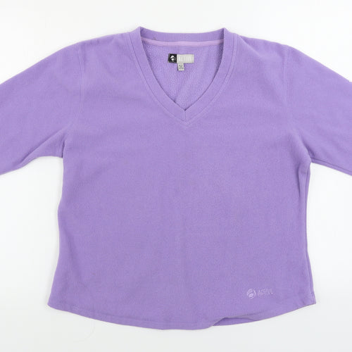 Active Womens Purple   Pullover Jumper Size 14