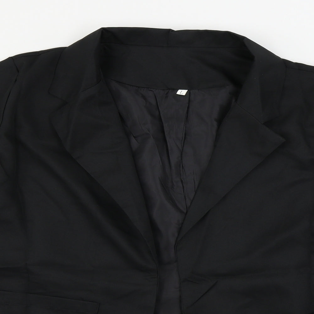 Preworn  Womens Black   Jacket Blazer Size L