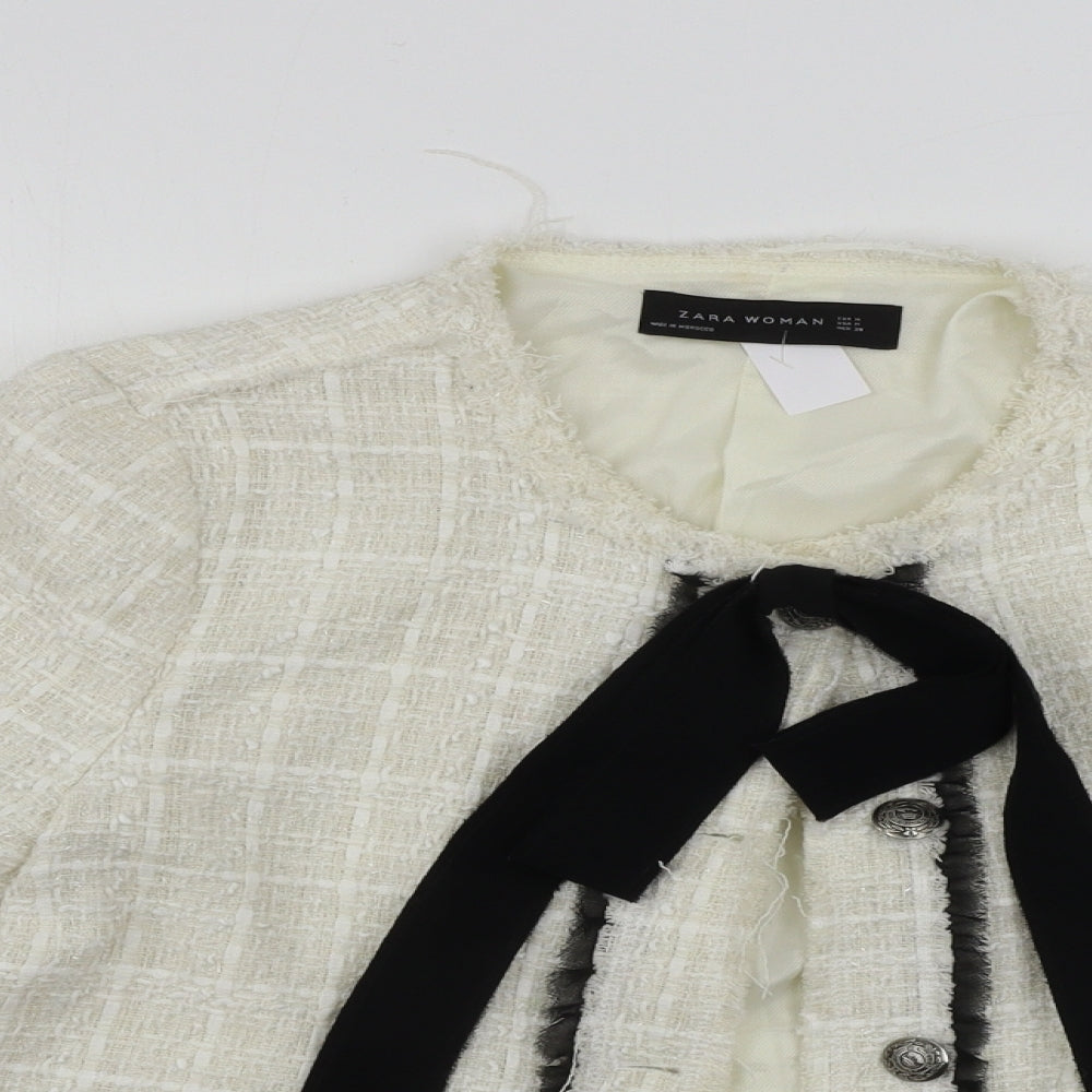 Zara Womens White   Jacket Blazer Size M