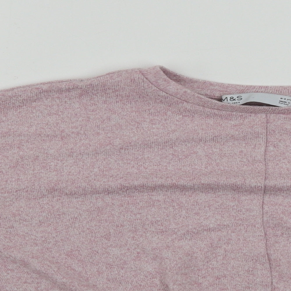 Marks and Spencer  Girls Pink   Pullover Jumper Size 8-9 Years