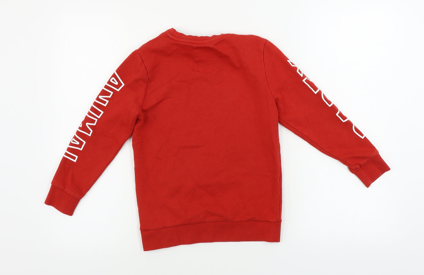 F&F  Boys Red   Pullover Jumper Size 7-8 Years