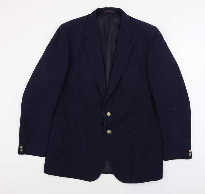 st michael Mens Blue Jacket Blazer Size 44