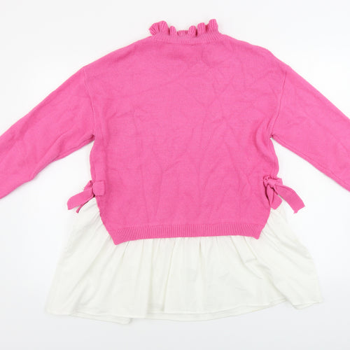 JS  Womens Pink   Pullover Jumper One Size