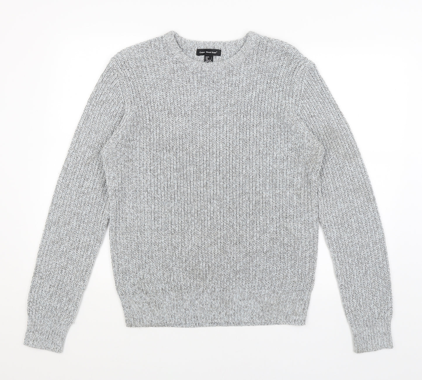 Cedar Wood State Mens Grey   Pullover Jumper Size L