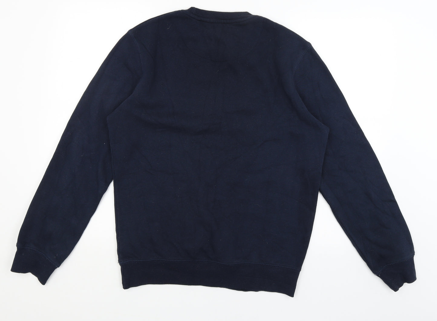 Easy Mens Blue   Pullover Sweatshirt Size S