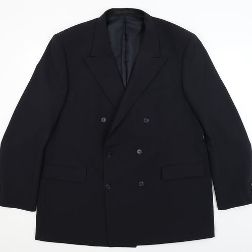 M&S Mens Black   Jacket Blazer Size 2XL