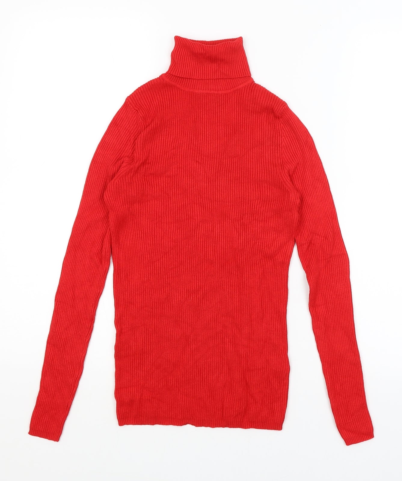 M&S Womens Red   Basic T-Shirt Size 10