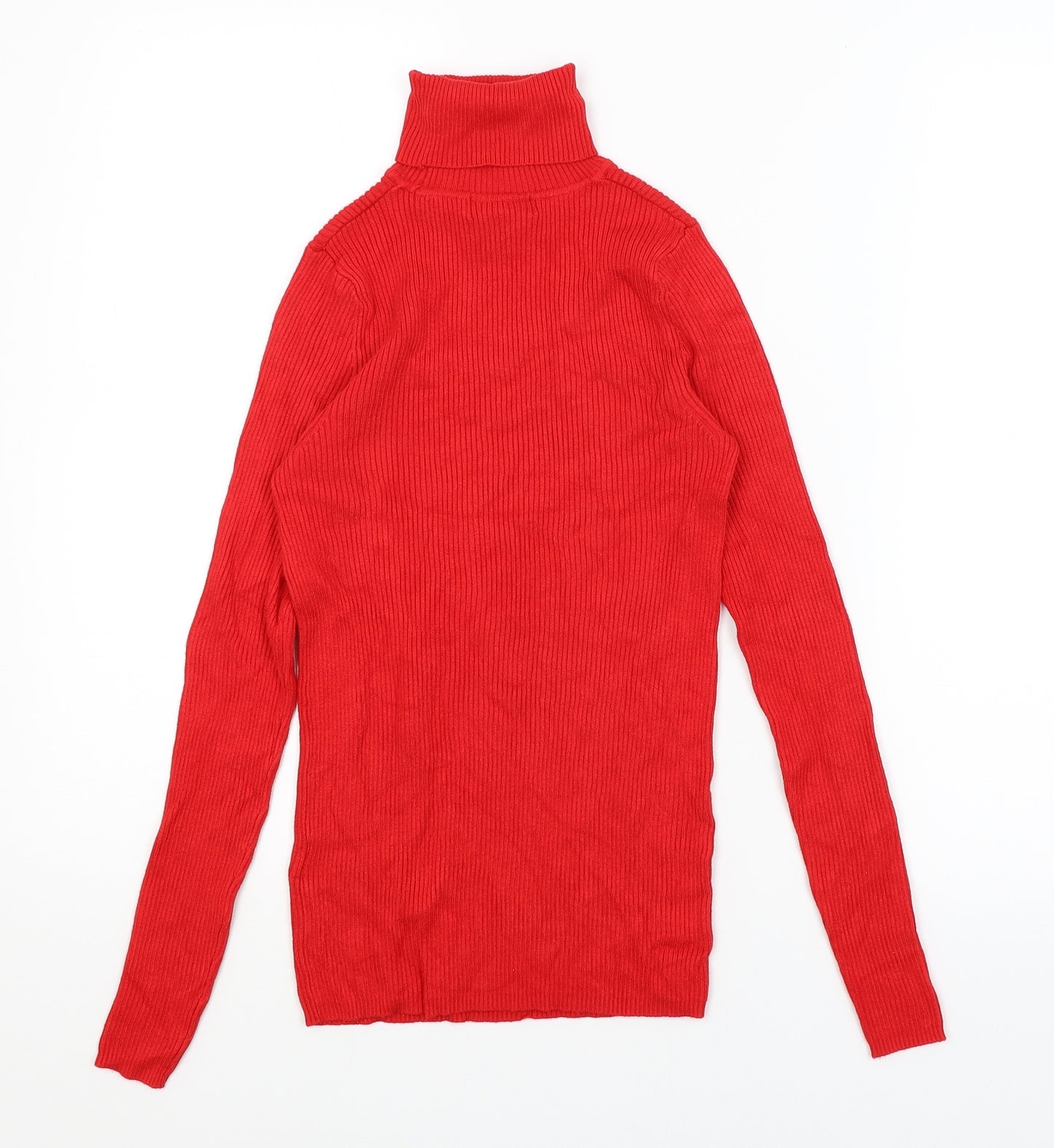 M&S Womens Red   Basic T-Shirt Size 10