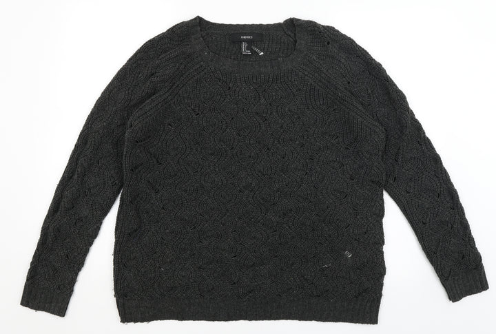 FOREVER 21 Mens Green Pullover Jumper Size L