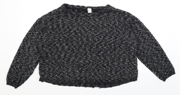 Divided Womens Black   Pullover Jumper Size L