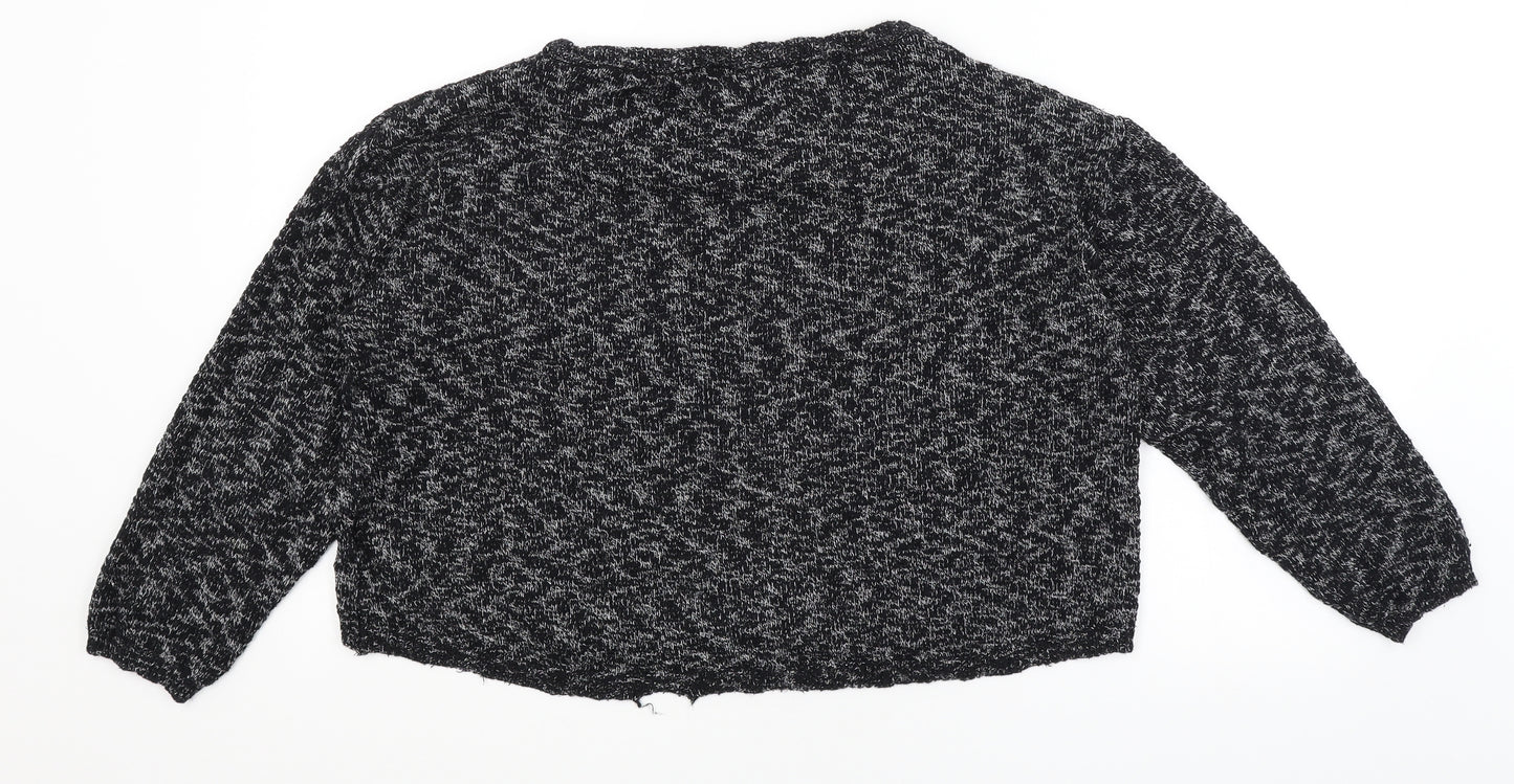 Divided Womens Black   Pullover Jumper Size L