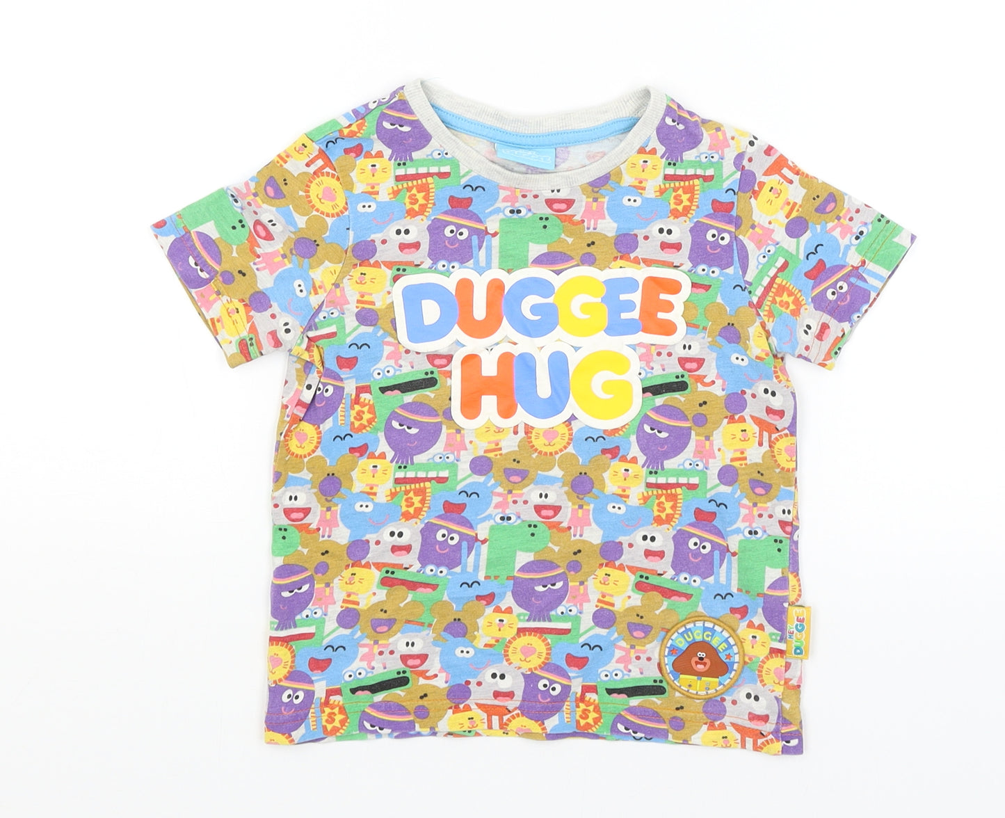 TU Baby Grey   Basic T-Shirt Size 18-24 Months  - Duggee Hug