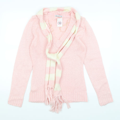 Select Womens Pink   Pullover Jumper Size 10