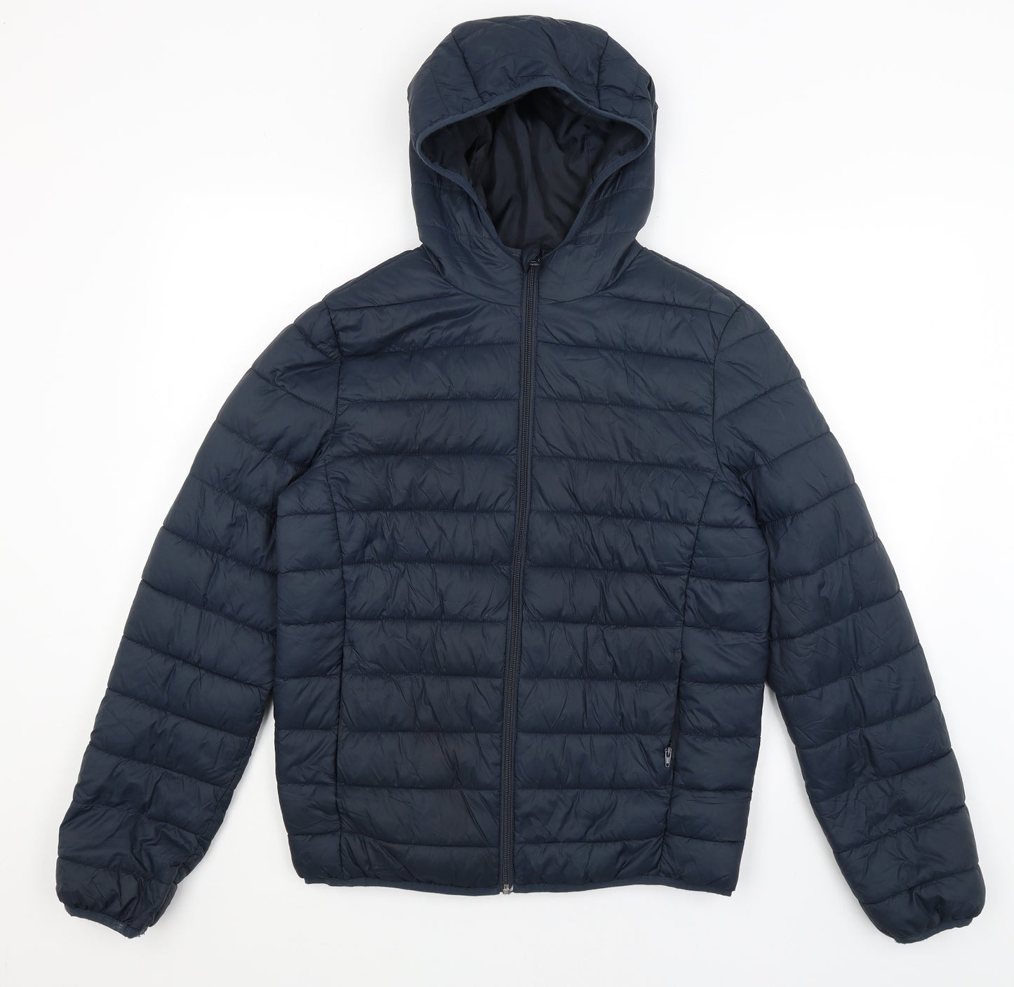 Primark Mens Blue   Puffer Jacket Coat Size S