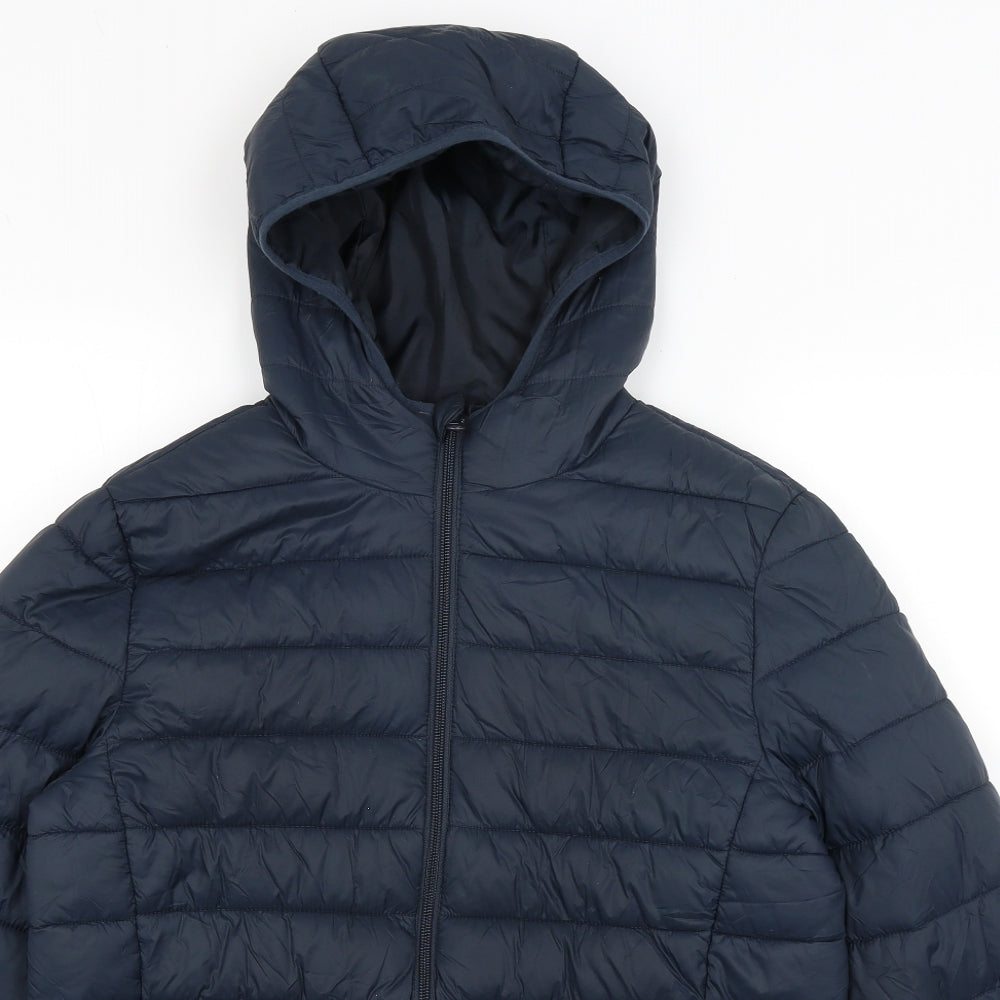 Primark Mens Blue   Puffer Jacket Coat Size S