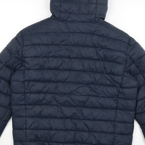 Primark Mens Blue   Puffer Jacket Coat Size S