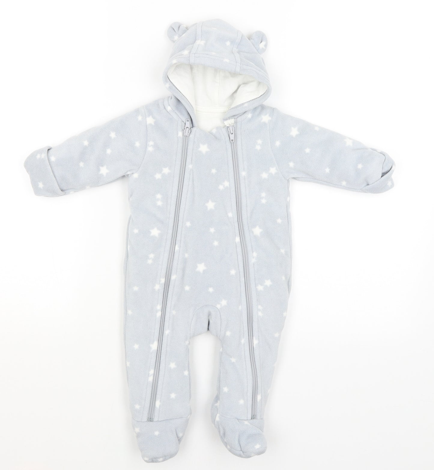 M&S Baby Grey   Babygrow One-Piece Size 0-3 Months