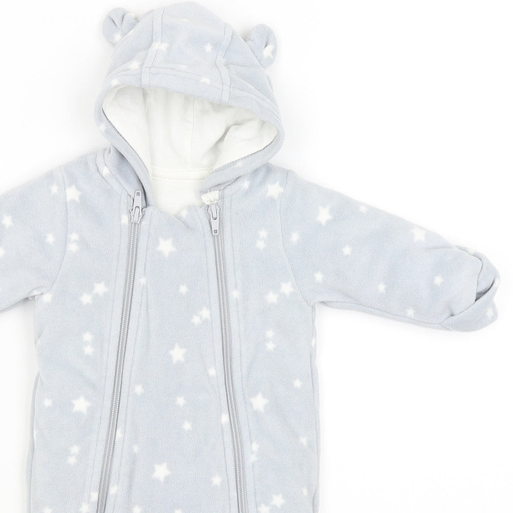M&S Baby Grey   Babygrow One-Piece Size 0-3 Months