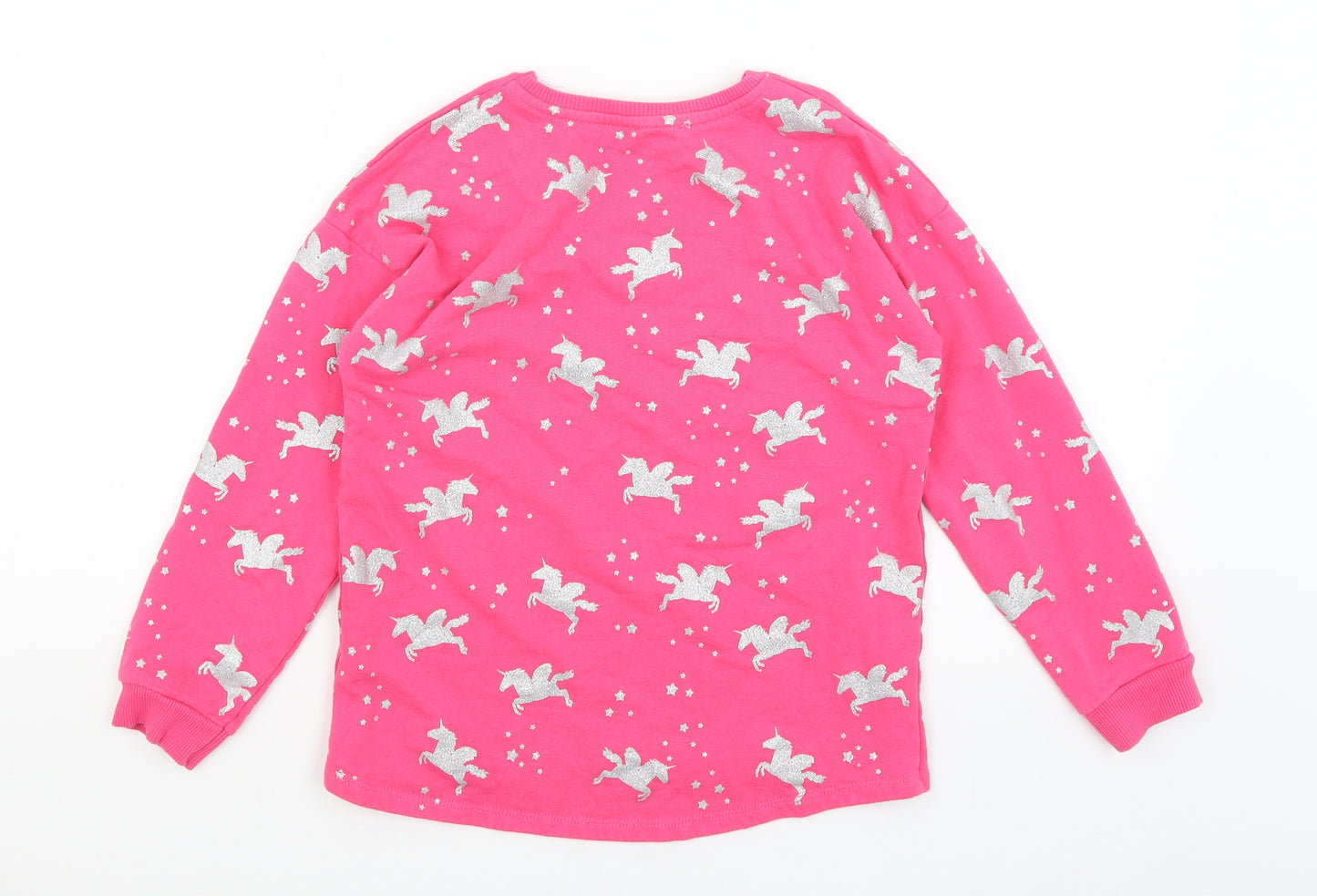 Blue Zoo Girls Pink   Pullover Jumper Size 8-9 Years  - Unicorns