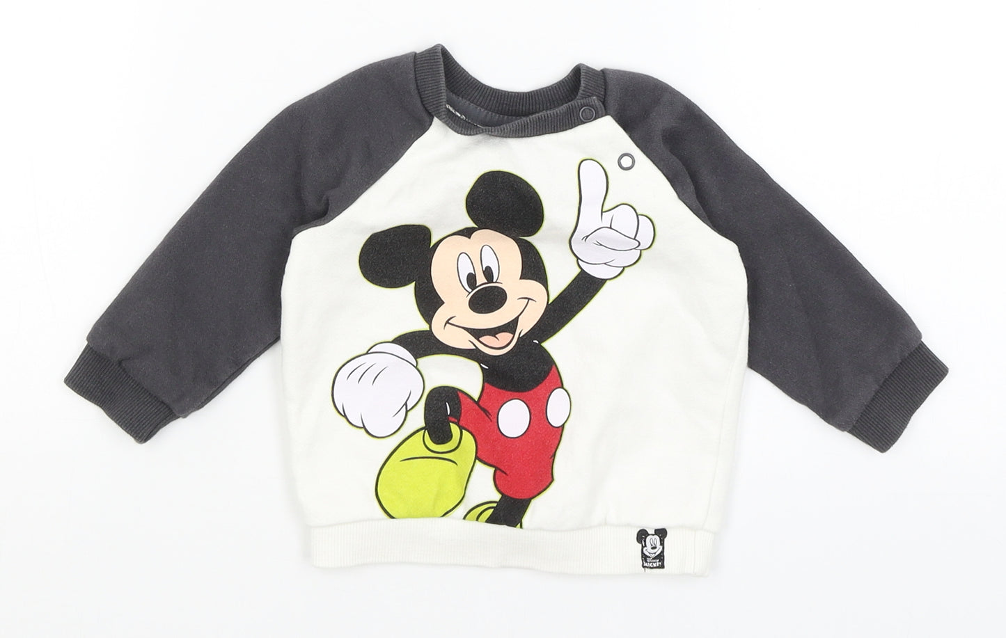 Disney Baby White   Pullover Jumper Size 3-6 Months  - Mickey Mouse