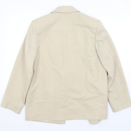 EWM Womens Beige   Jacket Blazer Size 12
