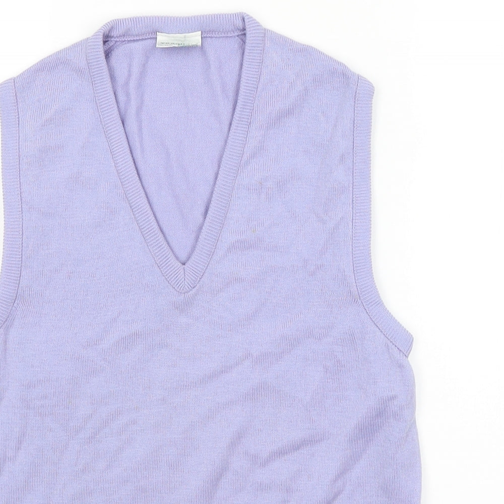 Traquair Womens Purple   Vest Jumper Size S