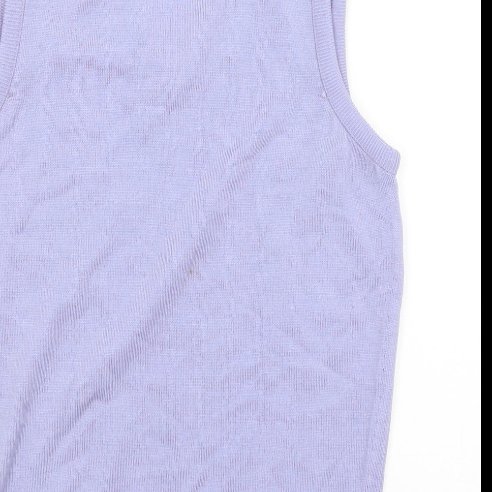 Traquair Womens Purple   Vest Jumper Size S