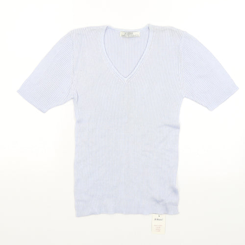 St Bernard Womens Blue   Basic T-Shirt Size 12