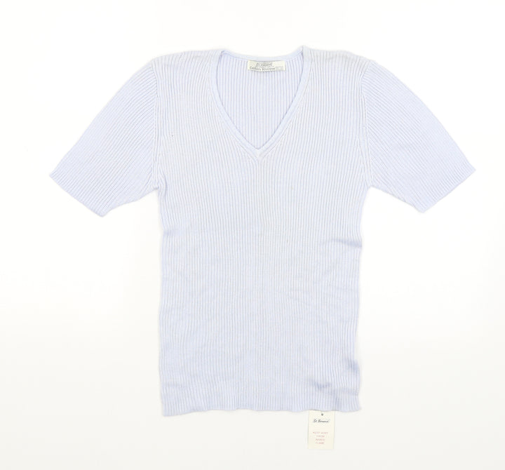 St Bernard Womens Blue Basic T-Shirt Size 12